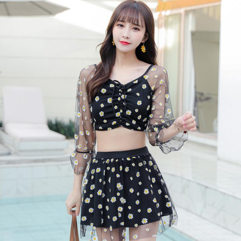 Bộ Đồ Bơi Hai Mảnh Dài Tay Xinh Xắn Dành Cho Nữ 2131 | BigBuy360 - bigbuy360.vn