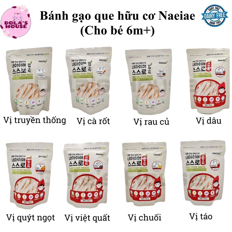 BÁNH GẠO HỮU CƠ HÀN QUỐC CHO BÉ TỪ 5M