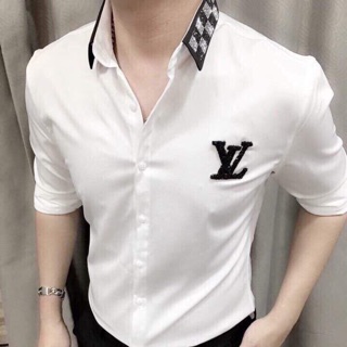 Sơ mi lụa nam đính đá