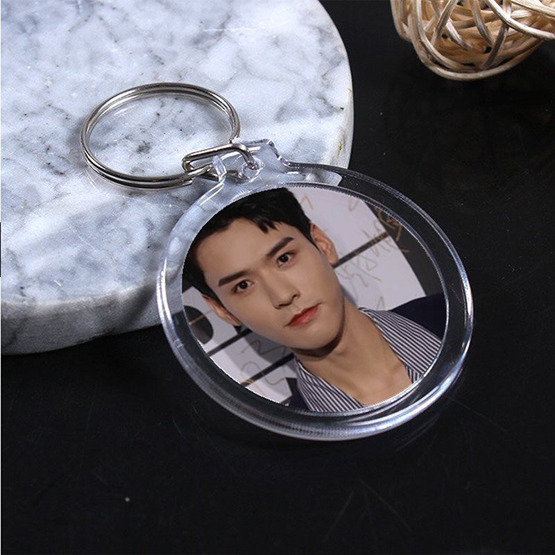( Tròn ) Móc treo chìa khóa in hình CUNG TUẤN idol thần tượng đáng yêu tiện lợi