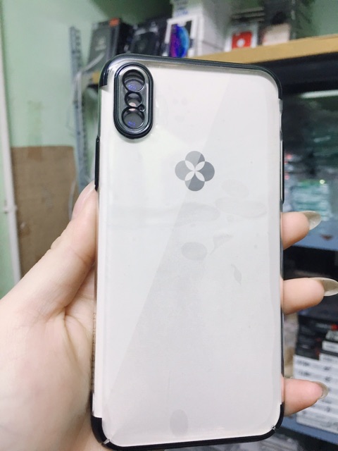 CHÍNH HÃNG TOTU , SALE ỐP TOTU LƯNG CỨNG TRONG VIỀN MÀU IPHONE X / XS