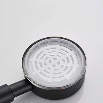 Đầu vòi hoa sen, tay sen nóng lạnh inox 304 sơn tĩnh điện Đen thiết kế đơn giản nhưng sang trọng, đẹp mắt tia nước xoáy