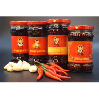 Ớt chưng dầu Laoganma 3 vị Truyền thống, cay giòn, tàu xì 275gr ( hàng sẵn )
