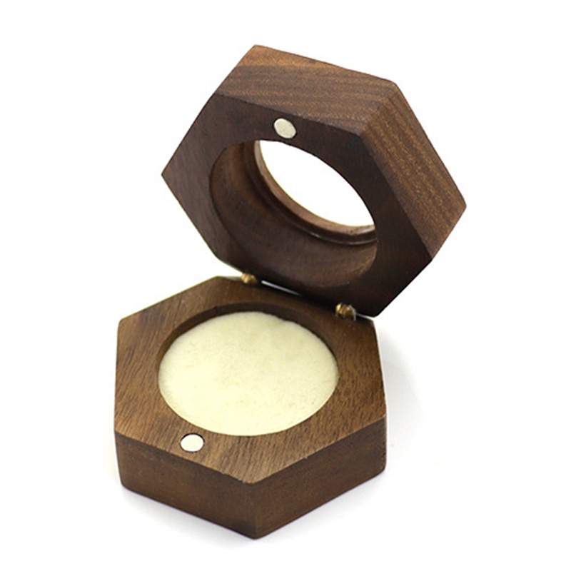 Hộp Đựng Nhẫn Lót Nhung Trong Suốt Phong Cách Vintage