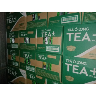 [HOẢ TỐC] Trà Ô Long TEA+ plus 455ml (Thùng 24 chai) (Date xa)