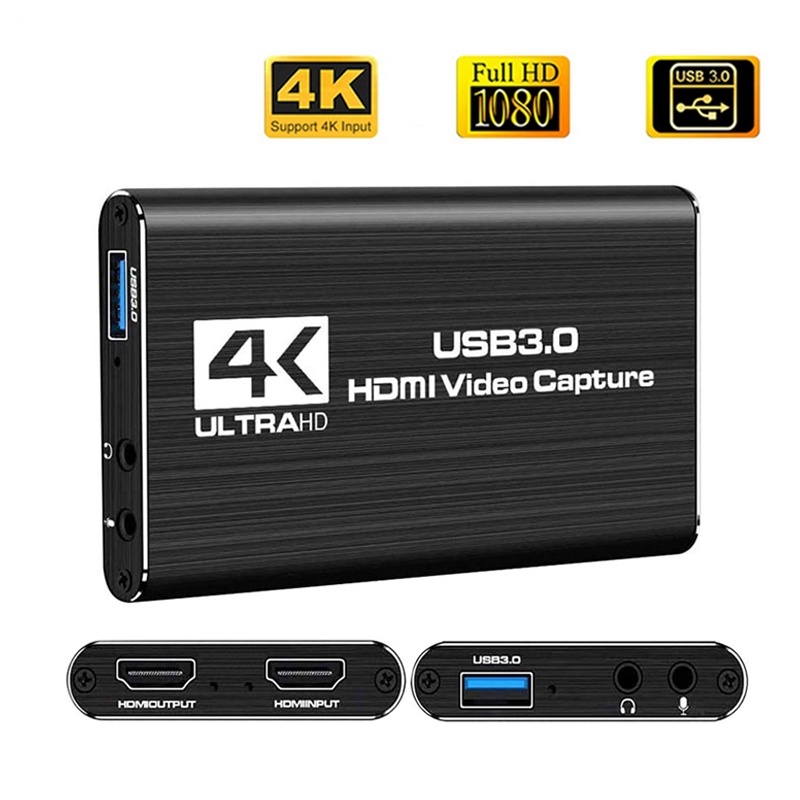 Video capture card HDMI USB 3.0 , Thẻ chuyển đổi video 4k 1080p 60 fps -DC4757