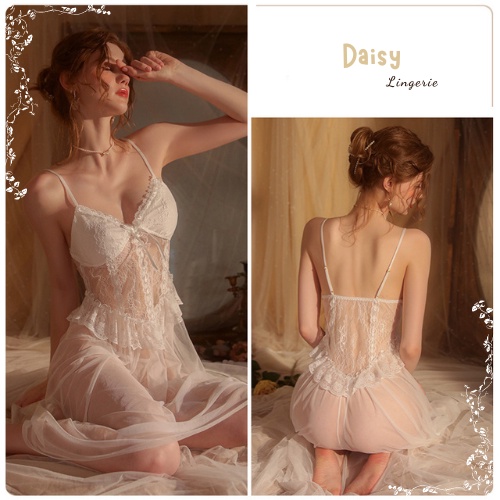 Váy Ngủ Sexy Gợi Cảm Đầm Ngủ Ren Dáng Dài Xuyên Thấu Quyến Rũ  Cao Cấp - Mã VN031
