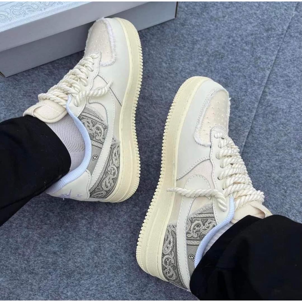 Giày _Nike Air Force 1 thổ cẩm, AF1 Travis bigbag dây thừng hàng SC trung bản Cao Cấp nam nữ, Full Box, Bill PK NEW 2022