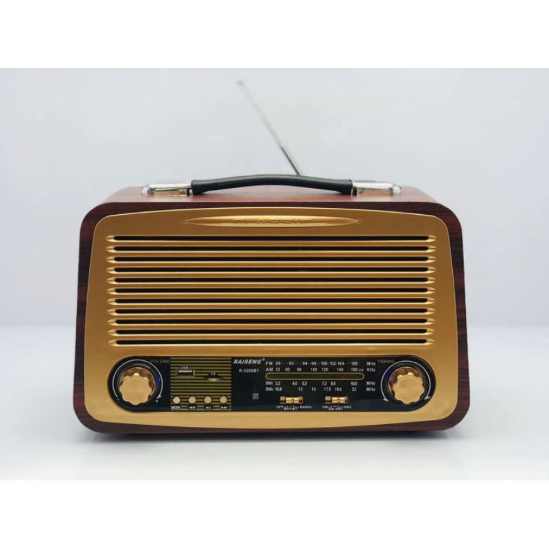 Radio giả cổ RAISENG R-3288BT Kiêm máy nghe nhạc MP3 thẻ nhớ USB & BLUETOOTH