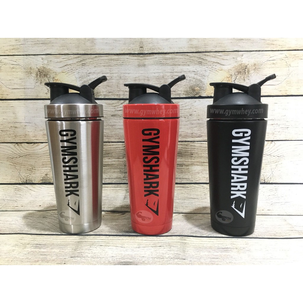 [Freeship + Quà] Bình Lắc Ly giữ nhiệt cao cấp siêu bền Gymshark Giữ Nhiệt Shaker Inox Gymshark cực đỉnh 900ml