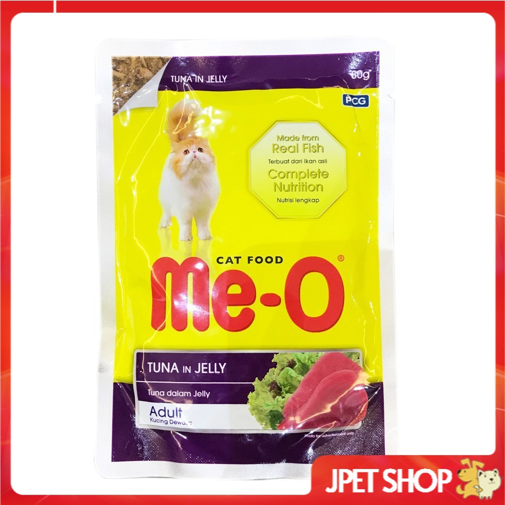 Pate cho mèo Me-O, thức ăn cho mèo trưởng thành gói 80g - Pet Mart