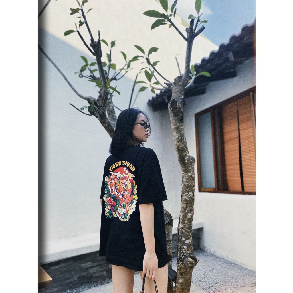Áo thun Unisex Tiger Roar 100% Cotton Cao Cấp BGS025 - Local Brand Bad Guys Chính Hãng