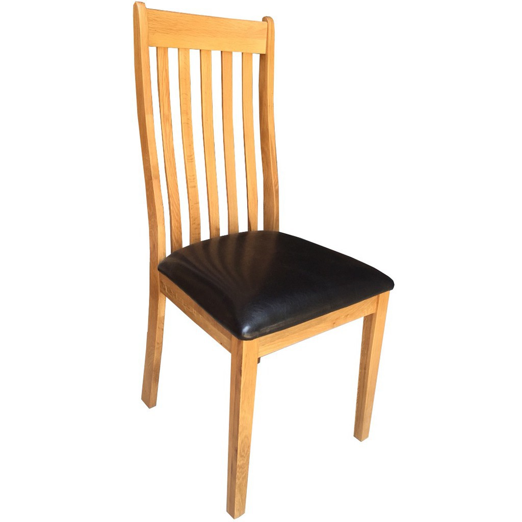 ghế ăn gỗ sồi Mỹ mặt nệm thanh lý tồn kho