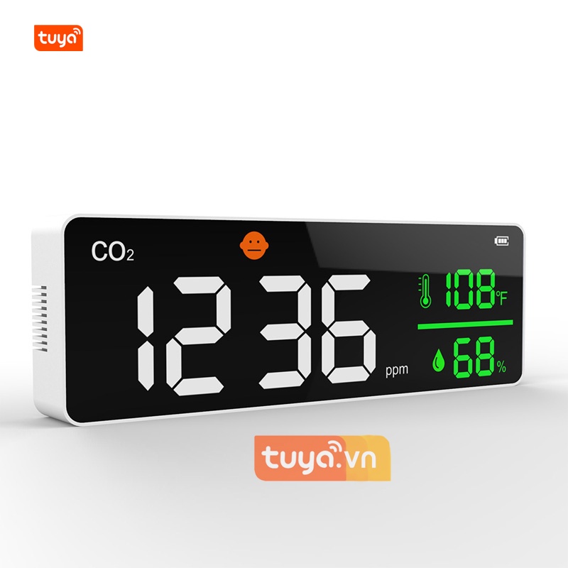 Thiết Bị Giám Sát Chất Lượng Không Khí Wifi Tuya Treo Tường Air Quality Monitor
