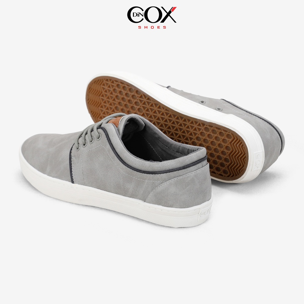 Giày Sneaker Da Nam DINCOX C03 Khí Chất Lịch Thiệp Grey