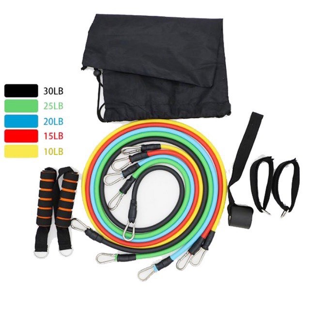Bộ 5 Dây Ngũ Sắc Tập Full Body - Dụng Cụ Tập Gym Tập tại nhà DNS-097