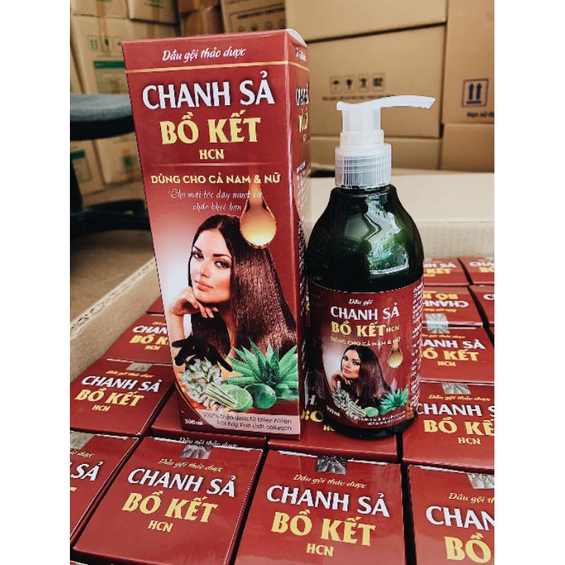 Dầu Gội Thảo Dược Chanh Sả Bồ Kết Siêu Mềm Mượt 300ml DT002