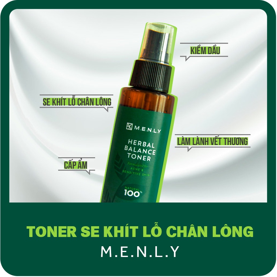 TONER MENLY SE KHÍT LỖ CHÂN LÔNG