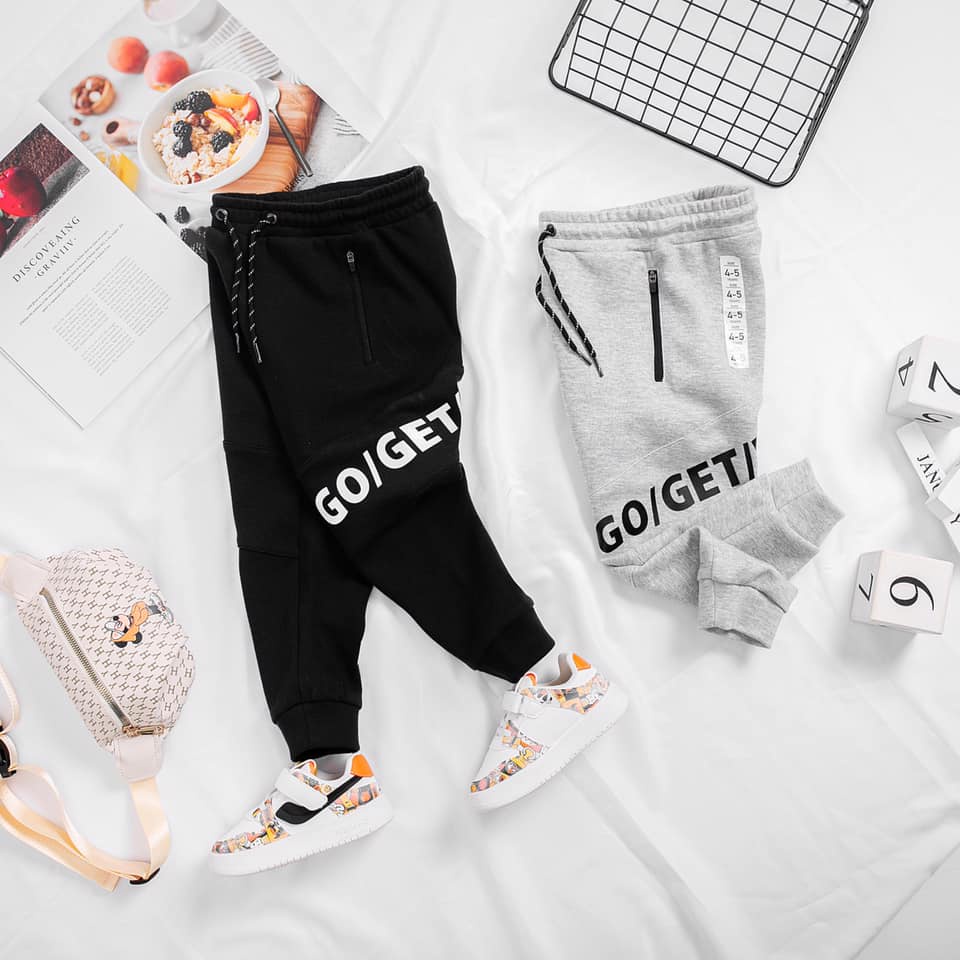 Quần Jogger bé trai CUPPYCAKE chất liệu PC IN COTTON, Phong cách Hàn Quốc