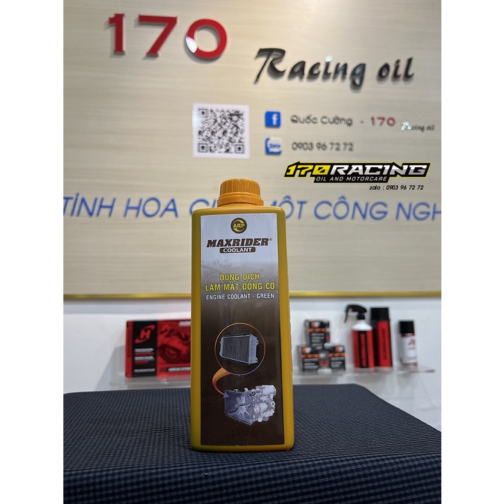 (HCM) Dung Dịch Làm Mát Động Cơ MAXRIDER COOLANT- GREEN Dung Tích 1000 ML Hàng Chính Hãng ARP Việt Nam