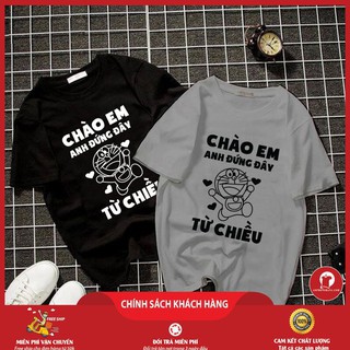 Áo Thun Tay Cộc Mùa Hè Giá Rẻ 3 Màu In Hình Đô Rê Mon Dễ Thương | BigBuy360 - bigbuy360.vn