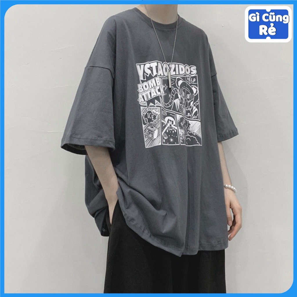 Áo thun nữ nam Summer tay lỡ form rộng, áo phông nam nữ Oversize Unisex chất cotton siêu đẹp vải dày dặn AT13