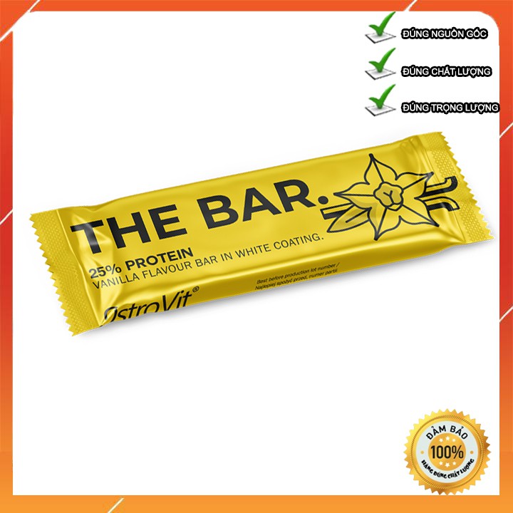 Thanh PROTEIN BAR THE BAR Ostrovit - Bữa ăn phụ hoàn hảo, tiện lợi, ăn kiêng, hương vị tuyệt vời, chính hãng 100% Ba Lan