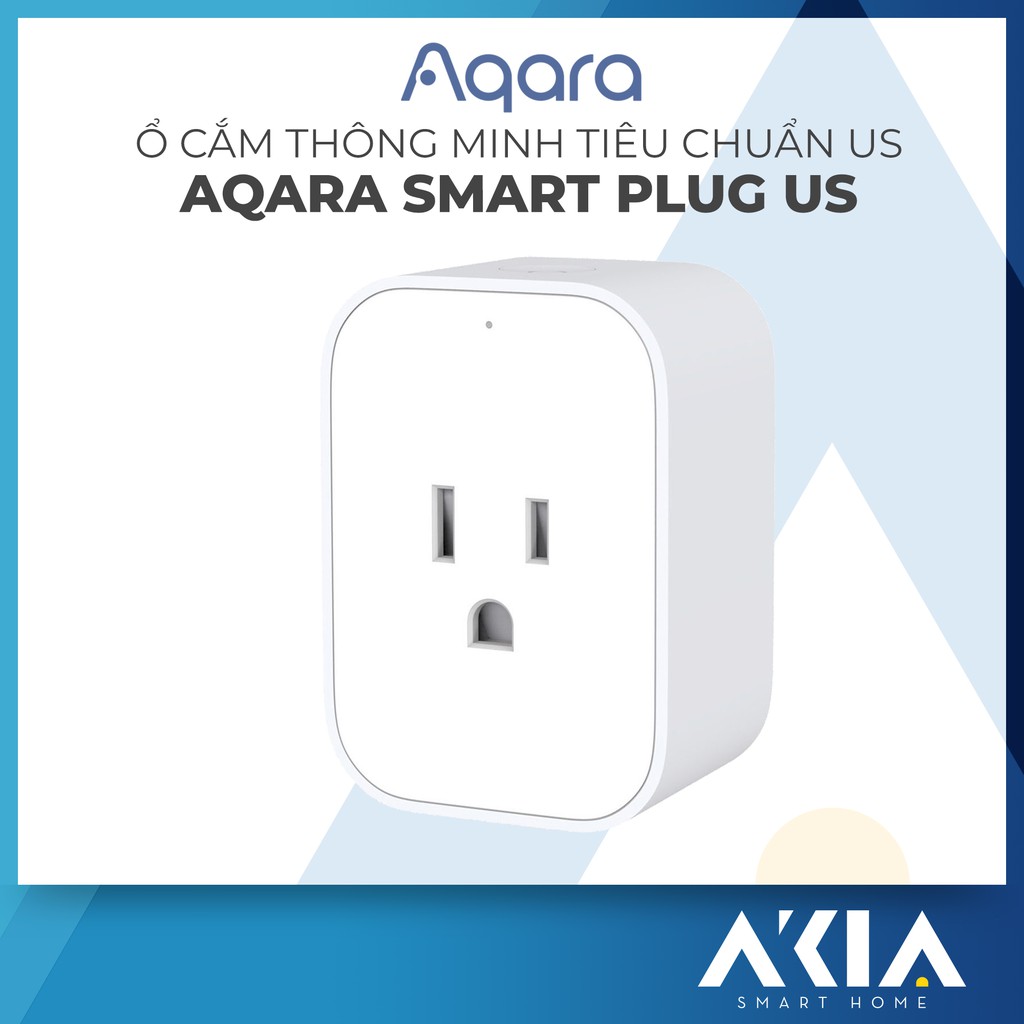 Ổ cắm điện thông minh tiêu chuẩn Mỹ Aqara Smart Plug (US) ZNCZ12LM - Hàng Chính Hãng BH 12 Tháng