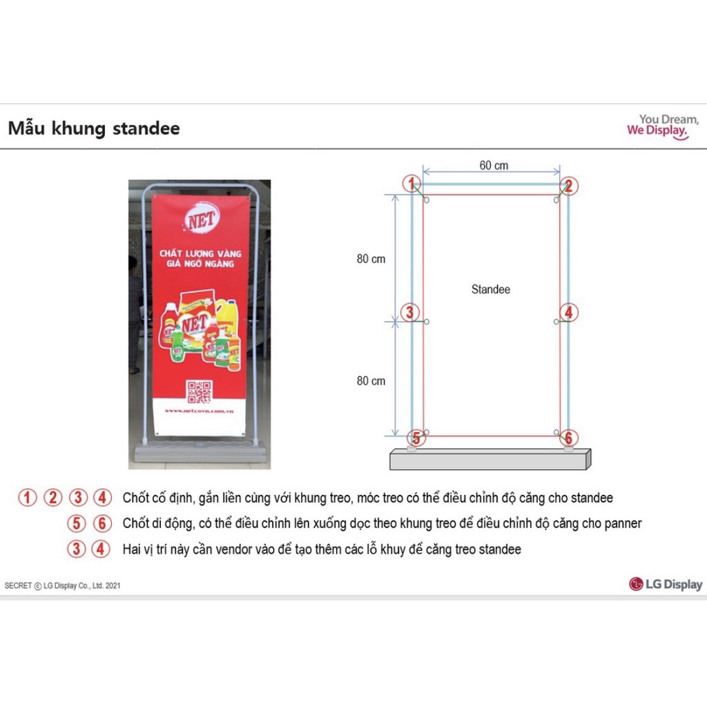 Standee kiểu cửa 2 mặt có đế sắt chuyên dụng ngoài trời
