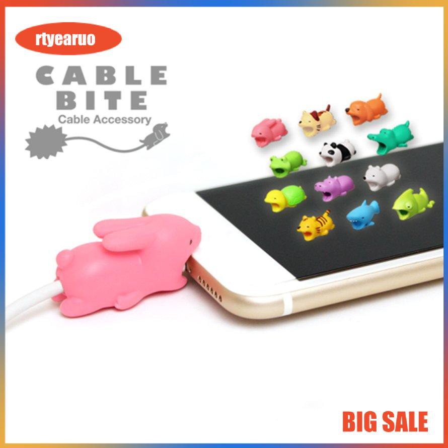 Phụ kiện bảo vệ đầu dây cáp thiết kế kiểu động vật đáng yêu