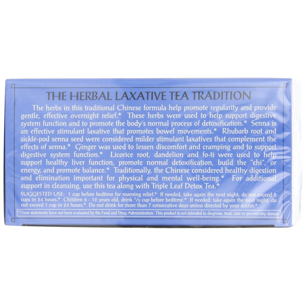 [EXP 2024] Trà Thảo Mộc Nhuận Tràng Triple Leaf Tea Herbal Laxative Tea