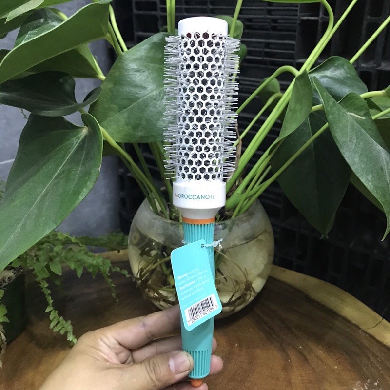 MOROCCANOIL ] LƯỢC TRÒN GỐM SẤY XOĂN MOROCCANOIL CERAMIC ROUND BRUSH CHÍNH HÃNG size 35mm