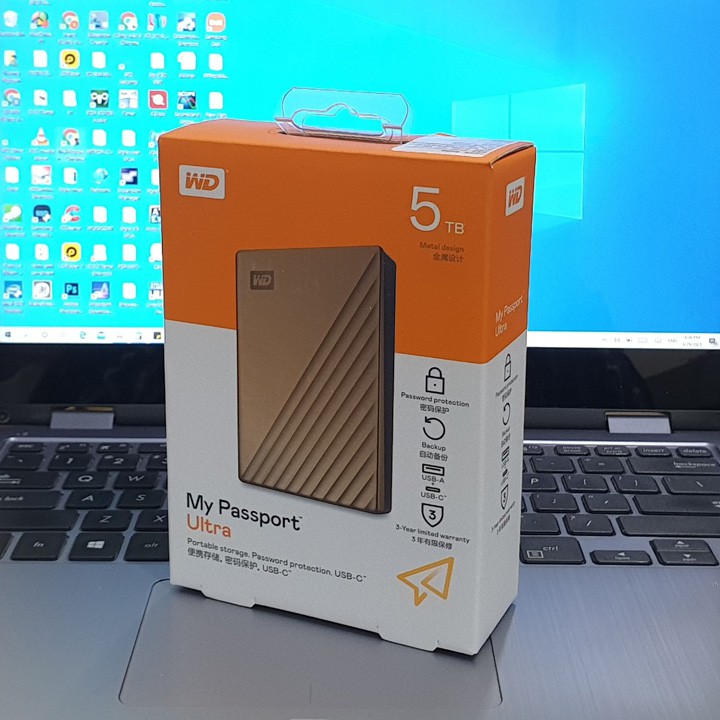 Ổ cứng di động WD My Passport Ultra 2TB 1TB USB3.0 type-C - bảo hành 3 năm SD44 SD45 (Giá Khai Trương)