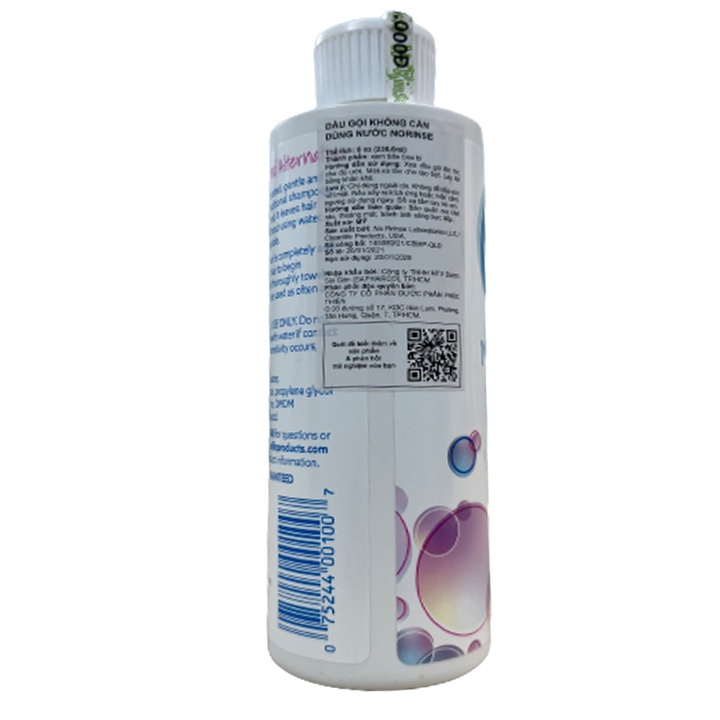 Dầu Gội Khô No Rinse Shampoo - Tóc Sạch Không Cần Dùng Nước - Chai 236.6ml - Luxcare