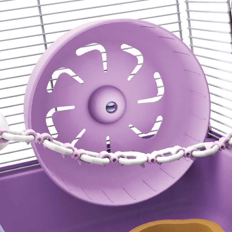 [ TẶNG NHÀ TẮM ] Lồng thế giới hoa oải hương 1 tầng dành cho mọi hamster