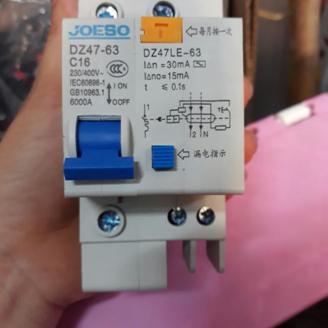 Aptomat chống giật JOESO 1 pha 32A 40A 50A 63A