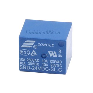 Relay 24V 10A 5 Chân SRD 24VDC-SL-C
