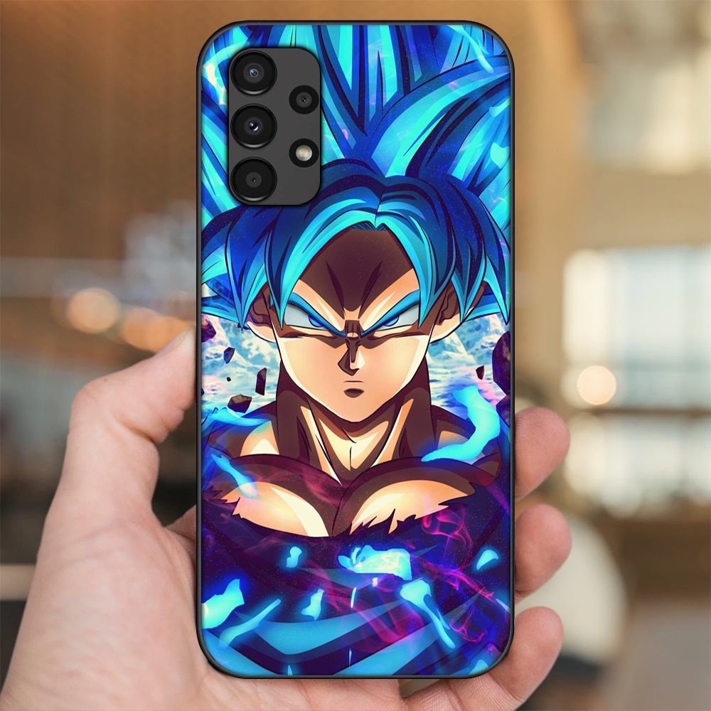 Ốp lưng Samsung A13, A32 4G, A32 5G, A33 5G viền đen in hình Goku Dragon Ball