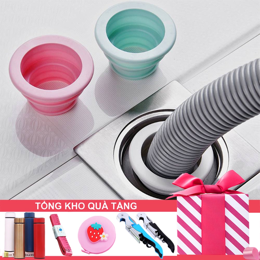 Đầu Giữ Ống Nước Ruột Gà Thông Minh - Đầu Nối Bồn Rửa Và Cống Thoát Nước Ngăn Nước Thải Xả Tràn Sạch Sẽ