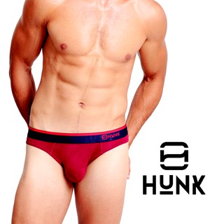 Quần lót nam Hunk anatomic brief đỏ rượu gỗ tre Úc