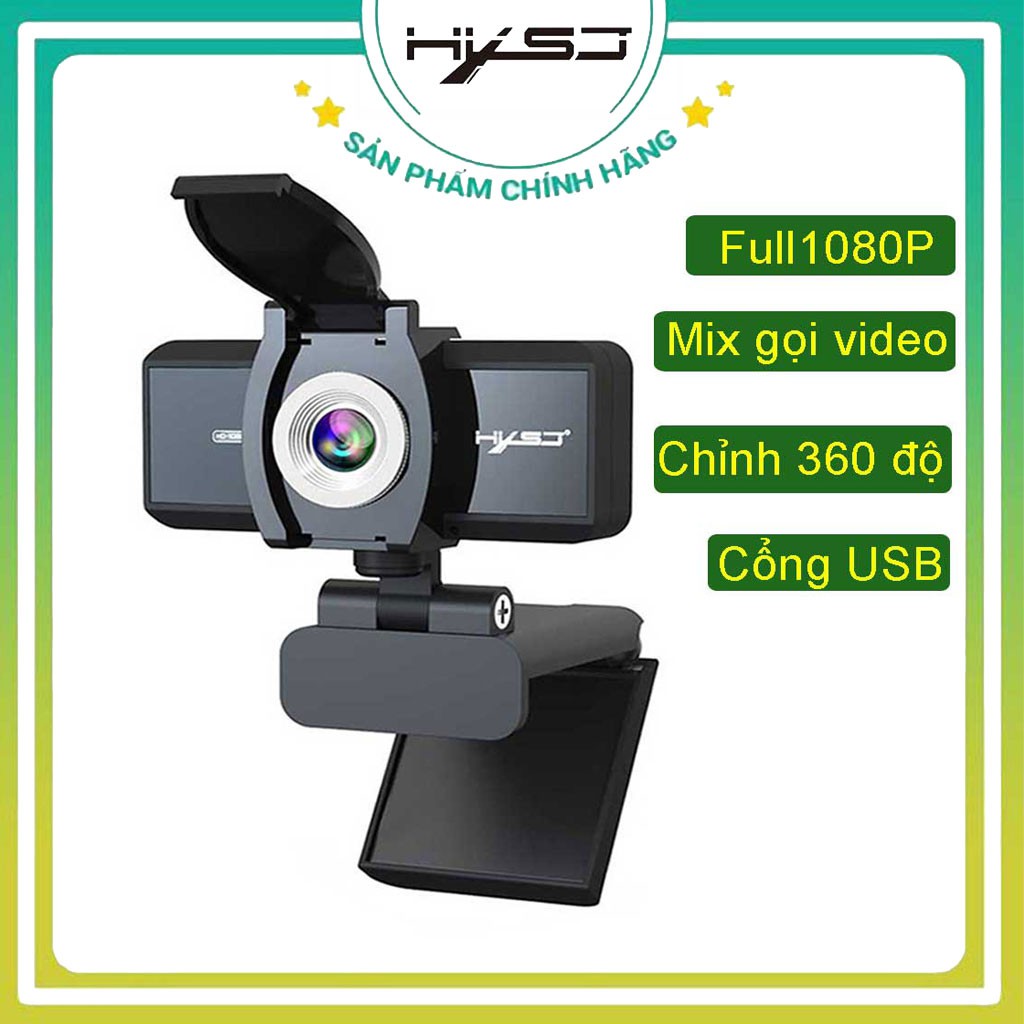 Webcam pc, laptop HXSJ S4 HD 1080P USB3.0 2.0 Camera Có Thể Điều Chỉnh 360° Kèm Mic Cho Cuộc Gọi Video - Hàng Chính Hãng | BigBuy360 - bigbuy360.vn