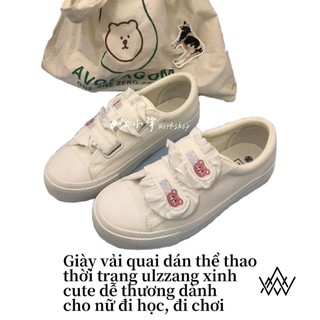 Giày vải quai dán thể thao cho học sinh đi học,đi chơi T26