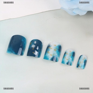 Set 24 Móng Tay Giả Đính Đá 3d Cho Cô Dâu