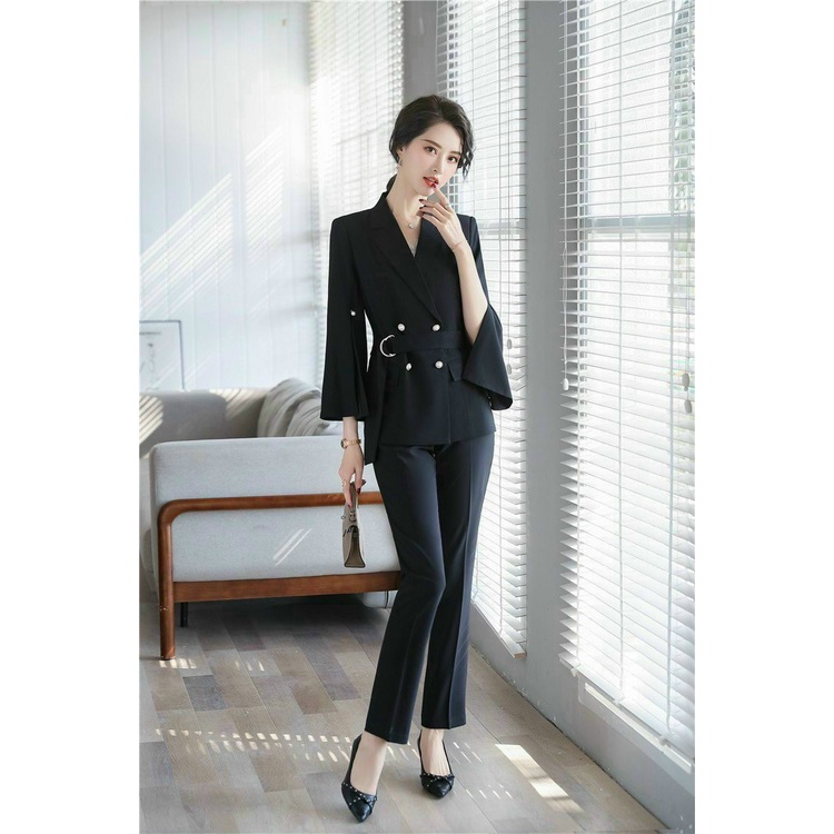 Set Bộ Vest Quần Dài Kate Lụa Sang Trọng Thanh Lịch BY4571