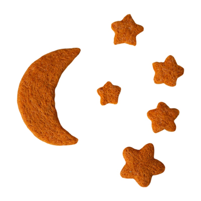 Phụ Kiện Trang Trí Chụp Ảnh Cho Bé Hình Trăng Sao Chất Liệu Len Dễ Thương