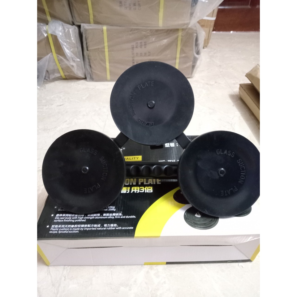 Hít kính 3 chấu hàng cao cấp, nâng kính đến 235kg, gạch215kg, có gấn tay chống trượt, hít bản to 13,5cm, công ghệ nhật