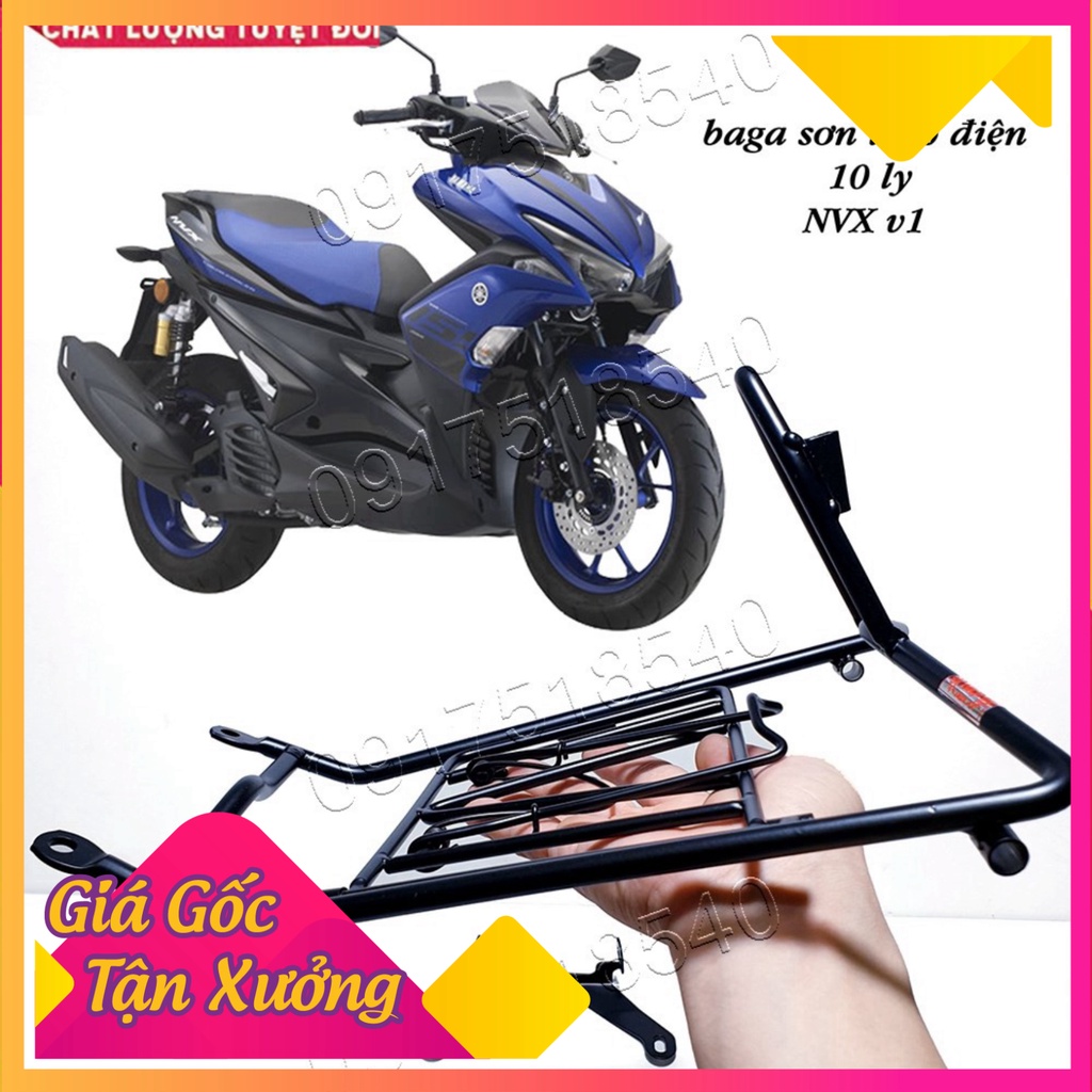Baga Giữa NVX v1 2016 - 2020 dầy 10 ly đen sơn tĩnh điện (Ảnh Sp thật)