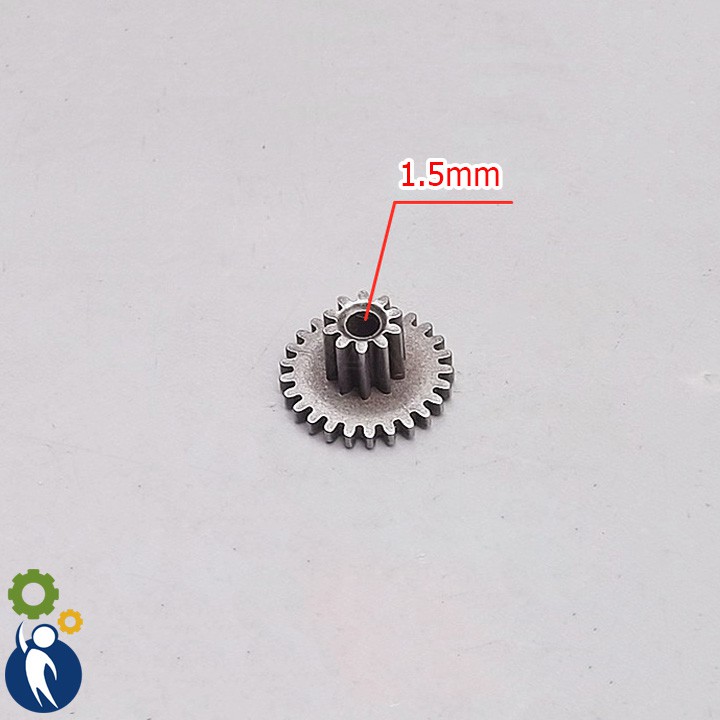 Bộ 2 cái Bánh Răng Thép Trục 1.5mm 25 Răng 0.3M 10 Răng 0.3M