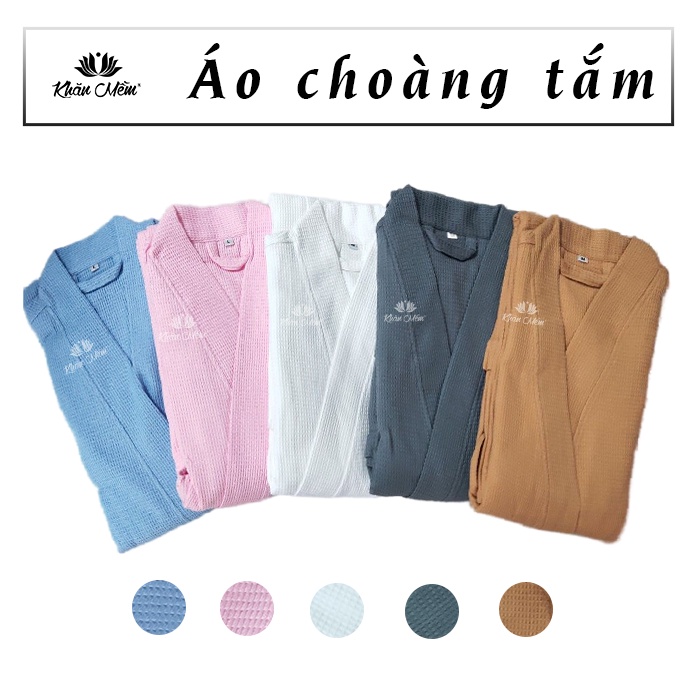 [Hàng Thiết Kế] Áo Choàng Tắm Khách Sạn Cao Cấp Sang Chảnh (đủ size trẻ em, người lớn)