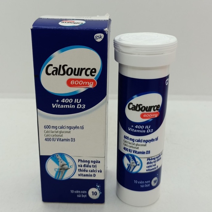 TPBVSK CALSOURCE VIÊN BỔ SUNG CANXI DẠNG VIÊN SỦI 1000 MG CALCI CALCIUM VITAMIN D3